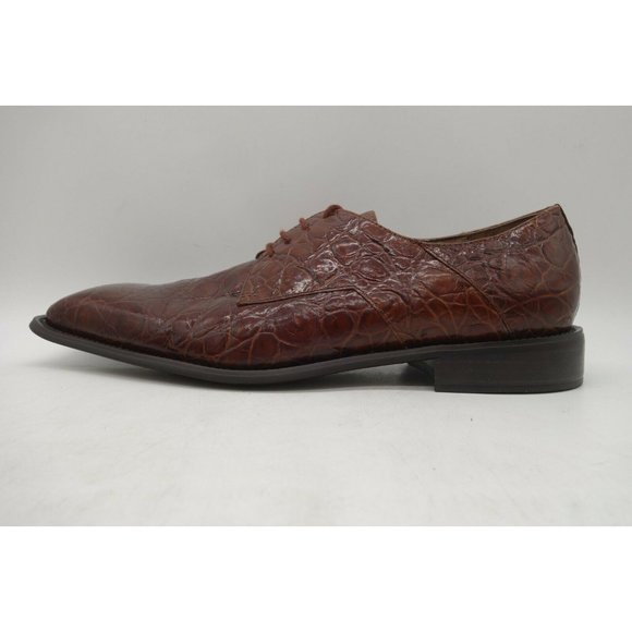 Giorgio Brutini Balat Brown Alligator Print Tassel Lace Up Oxfords Men\'s 12 M main image 10